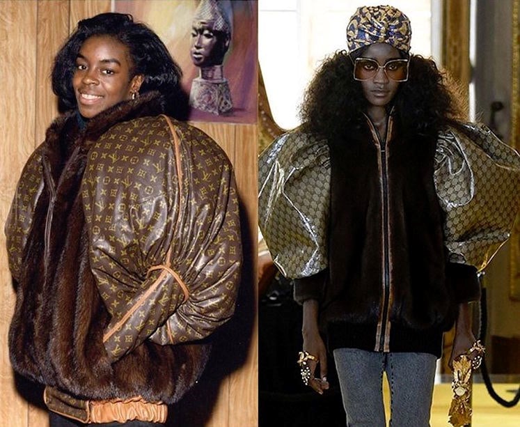 dapper dan gucci harlem designer bootleg fur monogram