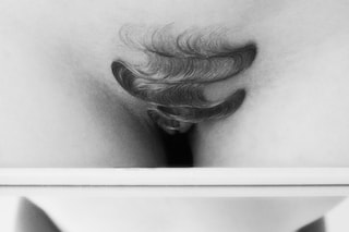 merkin nude black and white wig hair Pablo Kuemin 