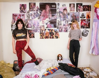 Teenagers in their bedrooms